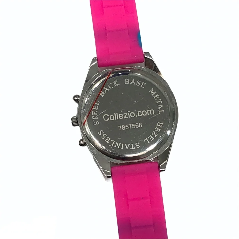 SOPHIE HOT PINK & BLUE SILICONE/RUBBER WATCH - UNUSED NWOT